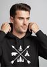 Hoodie Herren Hipster Cross Wandern Camping Abenteuer Adventure Kapuzen-Pullover Männer Neverless®preview