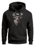 Hoodie Herren Hirsch Schriftzug Servus Bayern Dialekt Volksfest Bierfest Tracht Modern Männer Fashion Neverless®preview