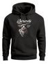 Hoodie Herren Hirsch Schriftzug Servus Bayern Dialekt Volksfest Bierfest Tracht Modern Männer Fashion Neverless®preview