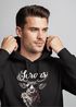 Hoodie Herren Hirsch Schriftzug Servus Bayern Dialekt Volksfest Bierfest Tracht Modern Männer Fashion Neverless®preview
