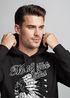 Hoodie Herren Indianer Totenkopf Indian Skull Biker Motorrad Kapuzen-Pullover Neverless®preview