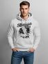 Hoodie Herren Indianer Totenkopf Indian Skull Biker Motorrad Kapuzen-Pullover Neverless®preview