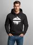 Hoodie Herren Into The Wild Berge Skyline Kapuzen-Pullover Männer Neverless®preview