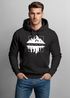 Hoodie Herren Into The Wild Berge Skyline Kapuzen-Pullover Männer Neverless®preview