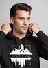 Hoodie Herren Into The Wild Berge Skyline Kapuzen-Pullover Männer Neverless®preview