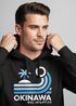 Hoodie Herren Japan Okinawa Schriftzug Retro Palme Welle Print Kapuzen-Pullover Männer Fashion Streetstyle Neverless®preview