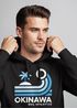 Hoodie Herren Japan Okinawa Schriftzug Retro Palme Welle Print Kapuzen-Pullover Männer Fashion Streetstyle Neverless®preview