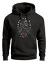 Hoodie Herren Kalifornien Bär Blumen Blüten Print Kapuzen-Pullover Männer Fashion Streetstyle Neverless®preview