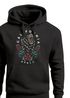Hoodie Herren Kalifornien Bär Blumen Blüten Print Kapuzen-Pullover Männer Fashion Streetstyle Neverless®preview