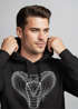 Hoodie Herren Kobra Print Grafikstil Designshirt Fashion Streetstyle Kapuzen-Pullover Männer Neverless®preview