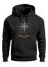 Hoodie Herren Kompass Windrose Navigator Segeln Neverless®preview