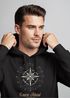 Hoodie Herren Kompass Windrose Navigator Segeln Neverless®preview