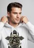 Hoodie Herren Kreuz mit Totenkopf Cross Skulls Kapuzen-Pullover Neverless®preview