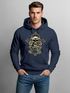 Hoodie Herren Kreuz mit Totenkopf Cross Skulls Kapuzen-Pullover Neverless®preview