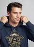 Hoodie Herren Kreuz mit Totenkopf Cross Skulls Kapuzen-Pullover Neverless®preview