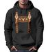 Hoodie Herren Lederhose Ersatz Tracht Kostüm Volksfest Bierfest Outfit Lustig Kapuzenpulli Moonworks®preview