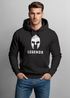Hoodie Herren Legends Sparta Spartaner Helm Neverless Neverless®preview
