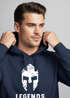 Hoodie Herren Legends Sparta Spartaner Helm Neverless Neverless®preview