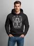 Hoodie Herren Lieber ein Wolf Odins als ein Lamm Gottes nordische Mythologie Wikinger  Print Aufdruck Neverless®preview