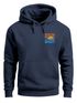 Hoodie Herren Logo Print Sommer Sonne Welle Strand Meer Beach Fashion Streetstyle Neverless®preview