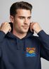 Hoodie Herren Logo Print Sommer Sonne Welle Strand Meer Beach Fashion Streetstyle Neverless®preview