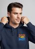 Hoodie Herren Logo Print Sommer Sonne Welle Strand Meer Beach Fashion Streetstyle Neverless®preview