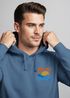 Hoodie Herren Logo Print Sommer Sonne Welle Strand Meer Beach Fashion Streetstyle Neverless®preview