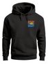 Hoodie Herren Logo Print Sommer Sonne Welle Strand Meer Beach Fashion Streetstyle Neverless®preview