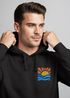 Hoodie Herren Logo Print Sommer Sonne Welle Strand Meer Beach Fashion Streetstyle Neverless®preview