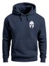 Hoodie Herren Logo Print Sparta-Helm Spartaner Gladiator Krieger Warrior Fashion StreetstyleNeverless®preview