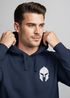 Hoodie Herren Logo Print Sparta-Helm Spartaner Gladiator Krieger Warrior Fashion StreetstyleNeverless®preview