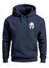 Hoodie Herren Logo Print Sparta-Helm Spartaner Gladiator Krieger Warrior Fashion StreetstyleNeverless®preview