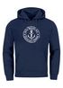 Hoodie Herren maritimes Anker Motiv Anchor Print Vintage Stil Kapuzen-Pullover Männer Neverless®preview