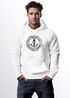 Hoodie Herren maritimes Anker Motiv Anchor Print Vintage Stil Kapuzen-Pullover Männer Neverless®preview