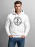 Hoodie Herren maritimes Anker Motiv Anchor Print Vintage Stil Kapuzen-Pullover Männer Neverless®preview