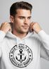 Hoodie Herren maritimes Anker Motiv Anchor Print Vintage Stil Kapuzen-Pullover Männer Neverless®preview