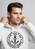Hoodie Herren maritimes Anker Motiv Anchor Print Vintage Stil Kapuzen-Pullover Männer Neverless®preview