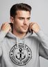 Hoodie Herren maritimes Anker Motiv Anchor Print Vintage Stil Kapuzen-Pullover Männer Neverless®preview