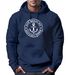 Hoodie Herren maritimes Anker Motiv Anchor Print Vintage Stil Kapuzen-Pullover Männer Neverless®preview