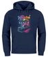 Hoodie Herren Miami Beach USA Oldtimer Car Palmen Print Fashion Streetstyle Neverless®preview