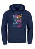 Hoodie Herren Miami Beach USA Oldtimer Car Palmen Print Fashion Streetstyle Neverless®preview