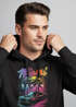 Hoodie Herren Miami Beach USA Oldtimer Car Palmen Print Fashion Streetstyle Neverless®preview