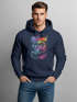 Hoodie Herren Miami Beach USA Oldtimer Car Palmen Print Fashion Streetstyle Neverless®preview