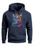 Hoodie Herren Miami Beach USA Oldtimer Car Palmen Print Fashion Streetstyle Neverless®preview