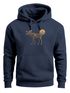Hoodie Herren mit Aufdruck Polygon Elch Outdoor Motive Wandern Natur Wald Fashion Streetstyle Neverless®preview