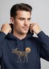 Hoodie Herren mit Aufdruck Polygon Elch Outdoor Motive Wandern Natur Wald Fashion Streetstyle Neverless®preview