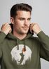 Hoodie Herren mit Frontprint Katze Silhouette Natur Aufdruck Motiv Kapuzen-Pullover Männer Fashion Streetstyle Neverless®preview
