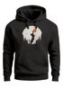 Hoodie Herren mit Frontprint Katze Silhouette Natur Aufdruck Motiv Kapuzen-Pullover Männer Fashion Streetstyle Neverless®preview