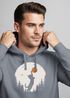 Hoodie Herren mit Frontprint Katze Silhouette Natur Aufdruck Motiv Kapuzen-Pullover Männer Fashion Streetstyle Neverless®preview