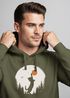 Hoodie Herren mit Frontprint Katze Silhouette Natur Aufdruck Motiv Kapuzen-Pullover Männer Fashion Streetstyle Neverless®preview